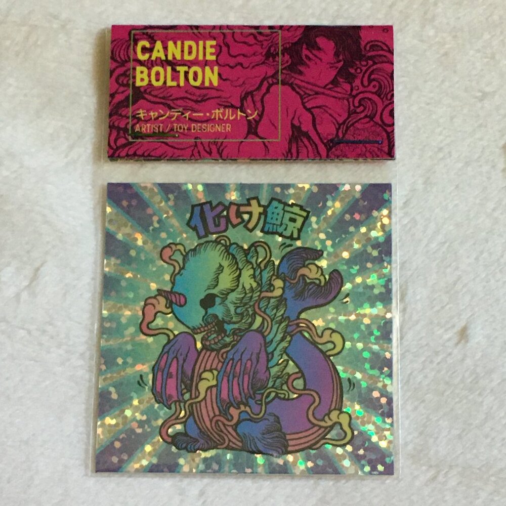 5/$30 Retro Rainbow Bake-Kujira Holo Seal Sticker